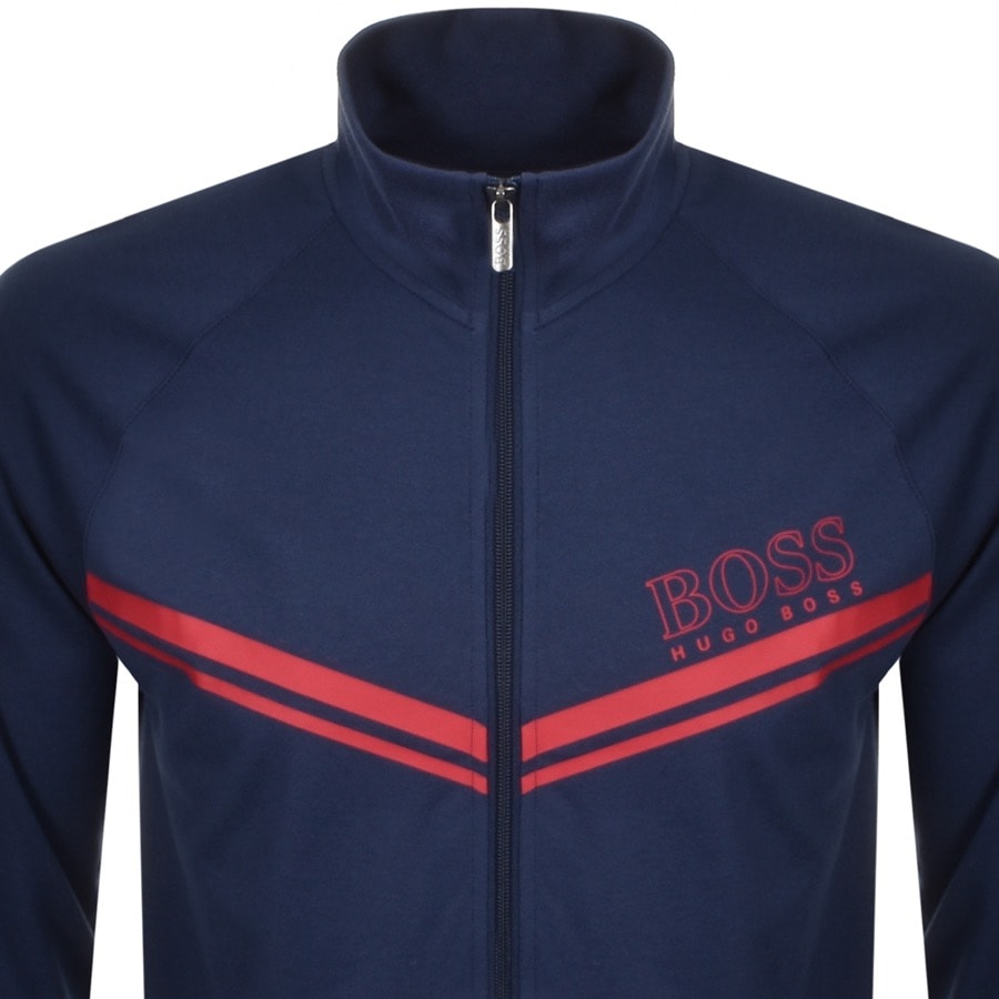 Alternative Image for ProductBOSS Bodywear Full Zip Sweatshirt Blue2